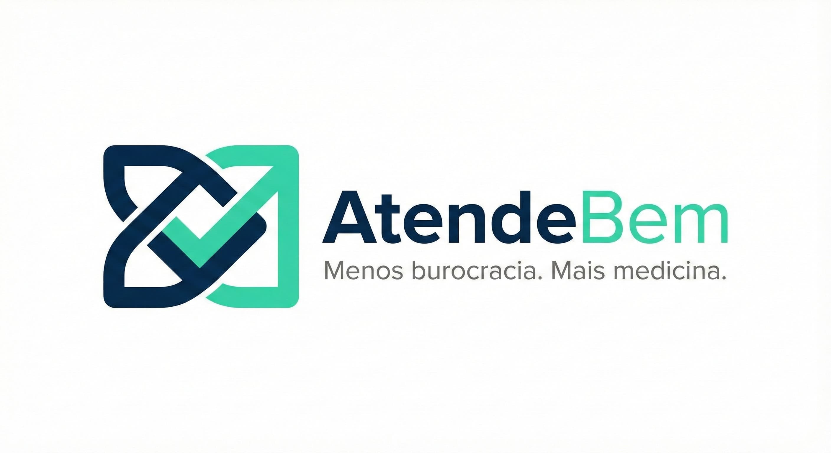 Interface do sistema AtendeBem mostrando dashboard de gestão clínica